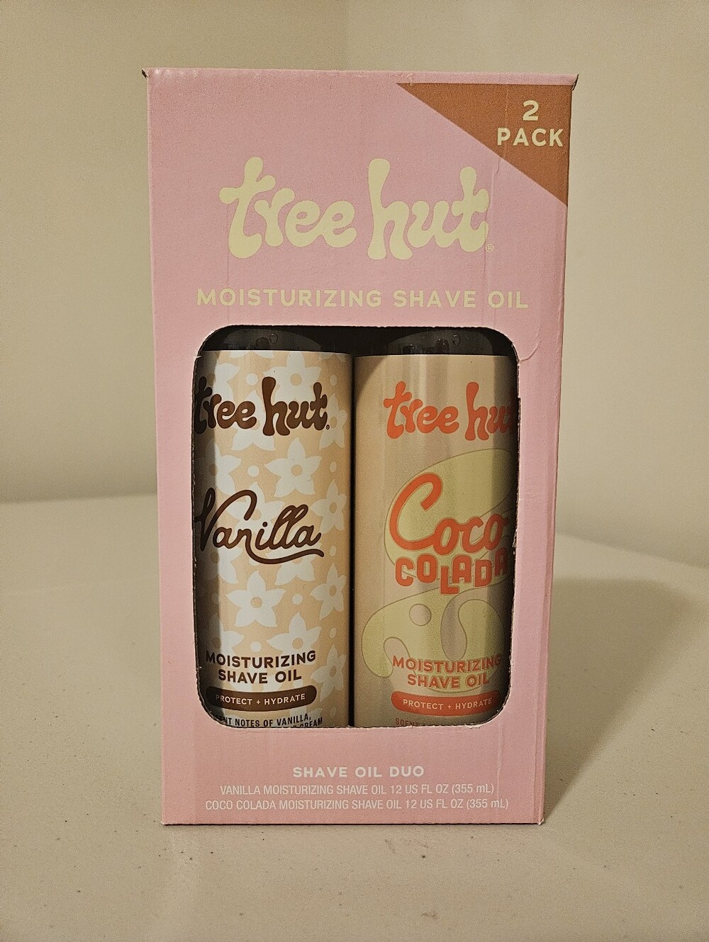 Tree Hut Shave Oil Duo Vanilla + Coco Colada 12oz Each NEW